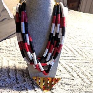 Tribal statement necklace